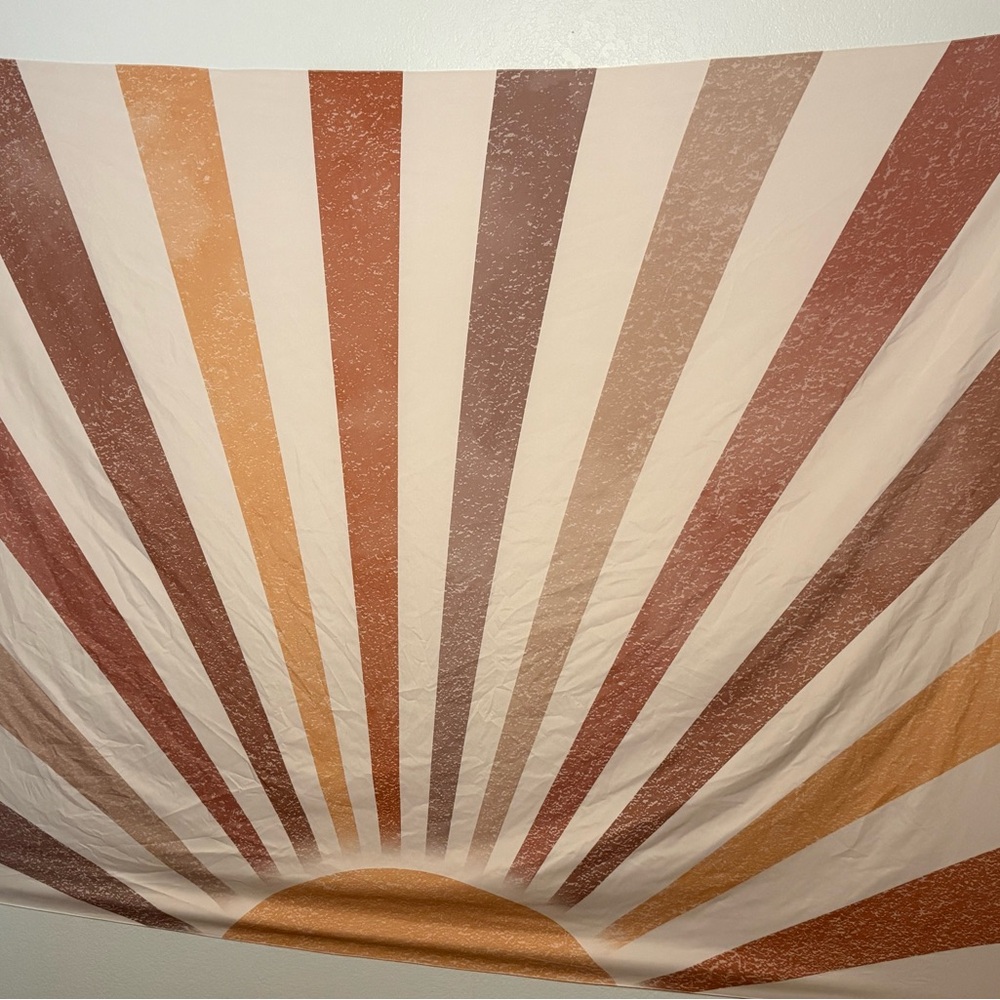 Sunburst Tapestry with Earthy Tones